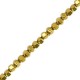 Hematite beads hexagon 2mm Gold